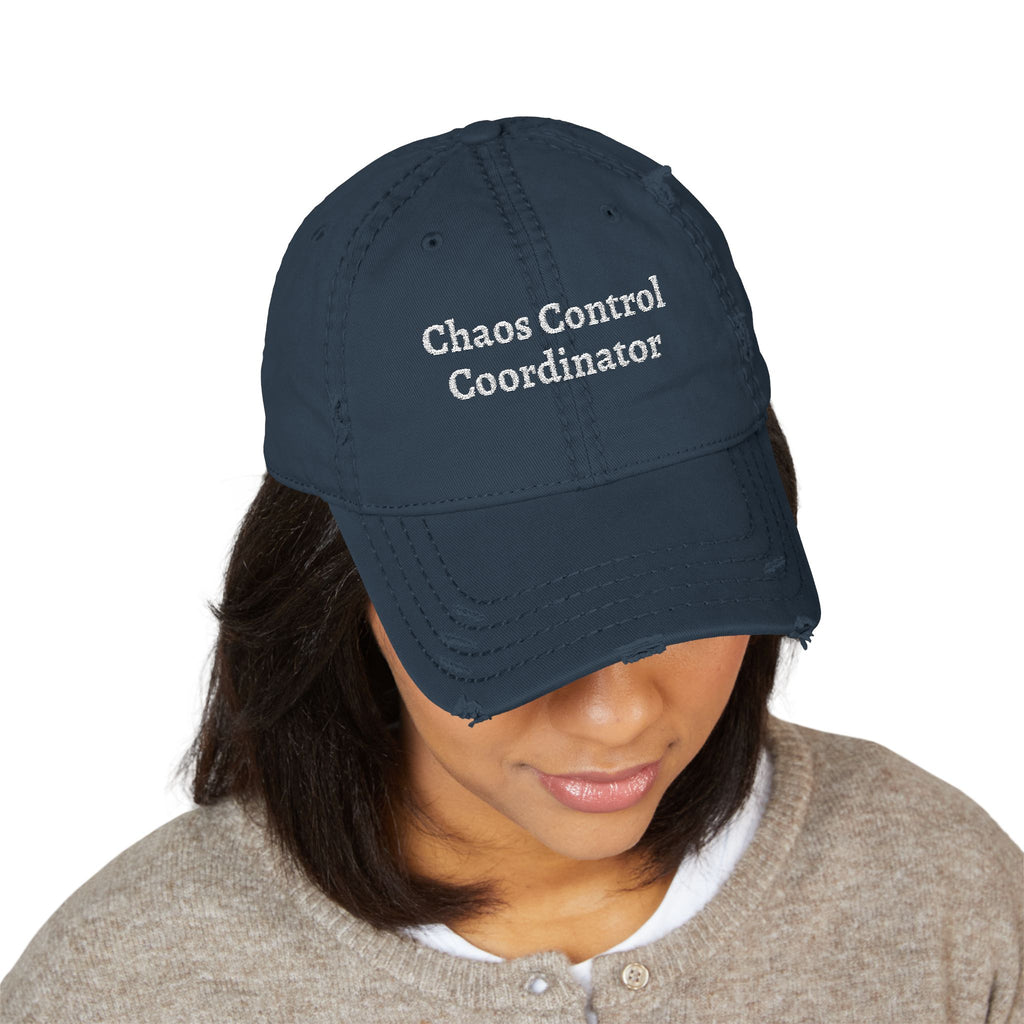 The "Chaos Control Coordinator" Distressed Dad Hat