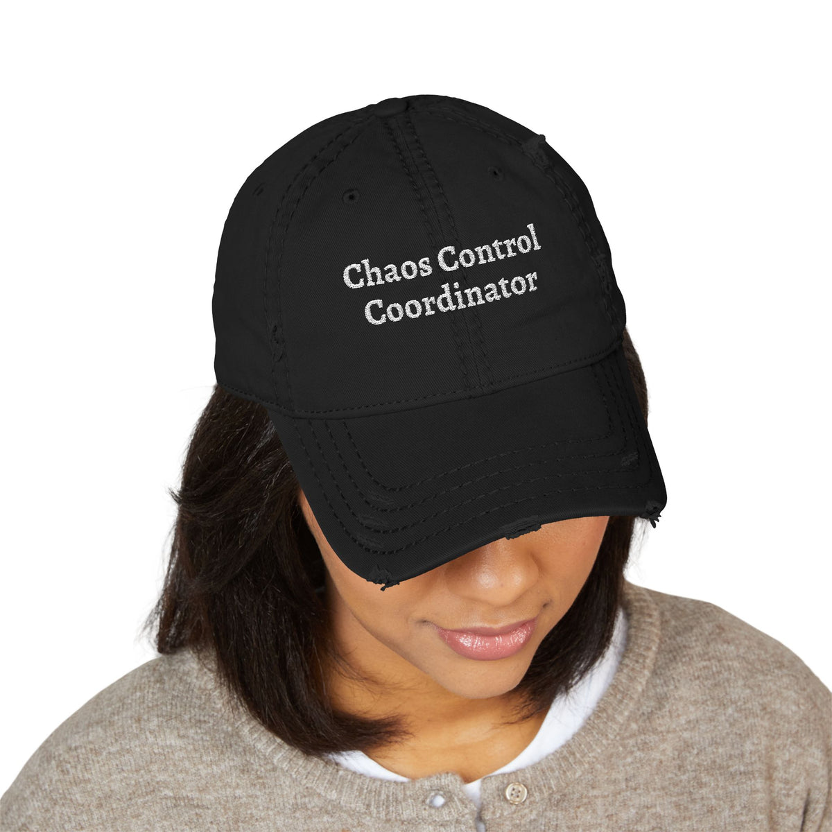 The "Chaos Control Coordinator" Distressed Dad Hat