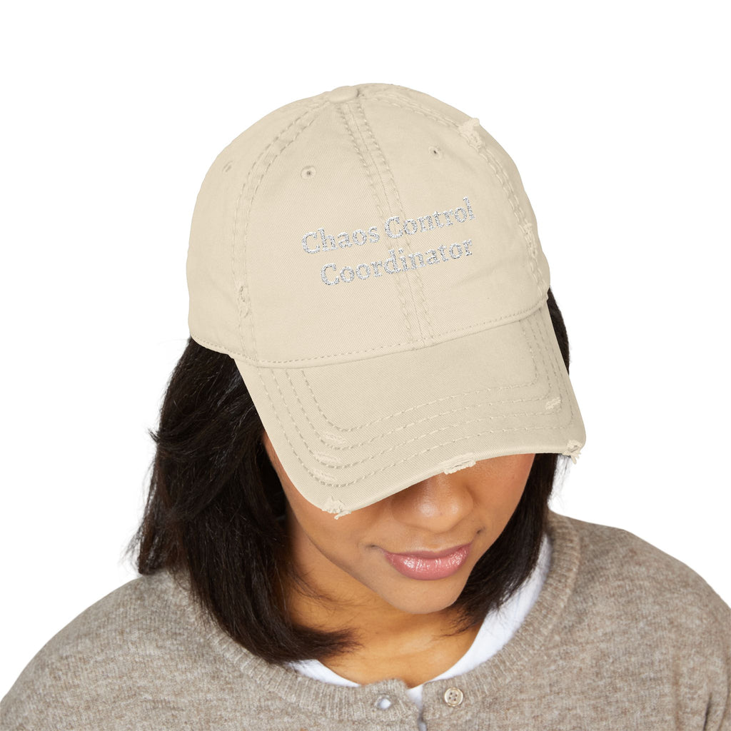 The "Chaos Control Coordinator" Distressed Dad Hat