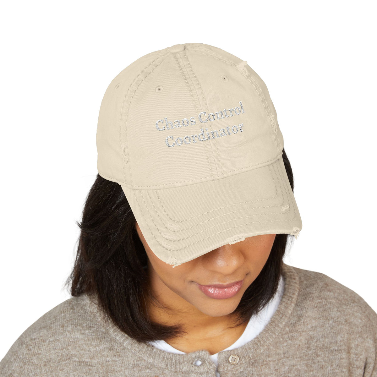 The "Chaos Control Coordinator" Distressed Dad Hat