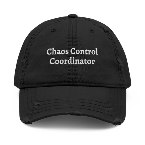 The "Chaos Control Coordinator" Distressed Dad Hat