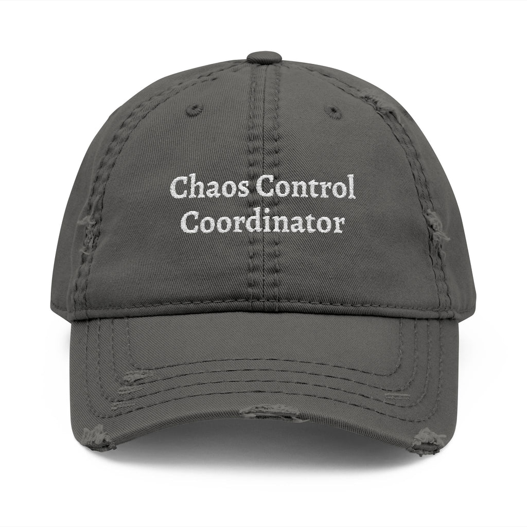 The "Chaos Control Coordinator" Distressed Dad Hat