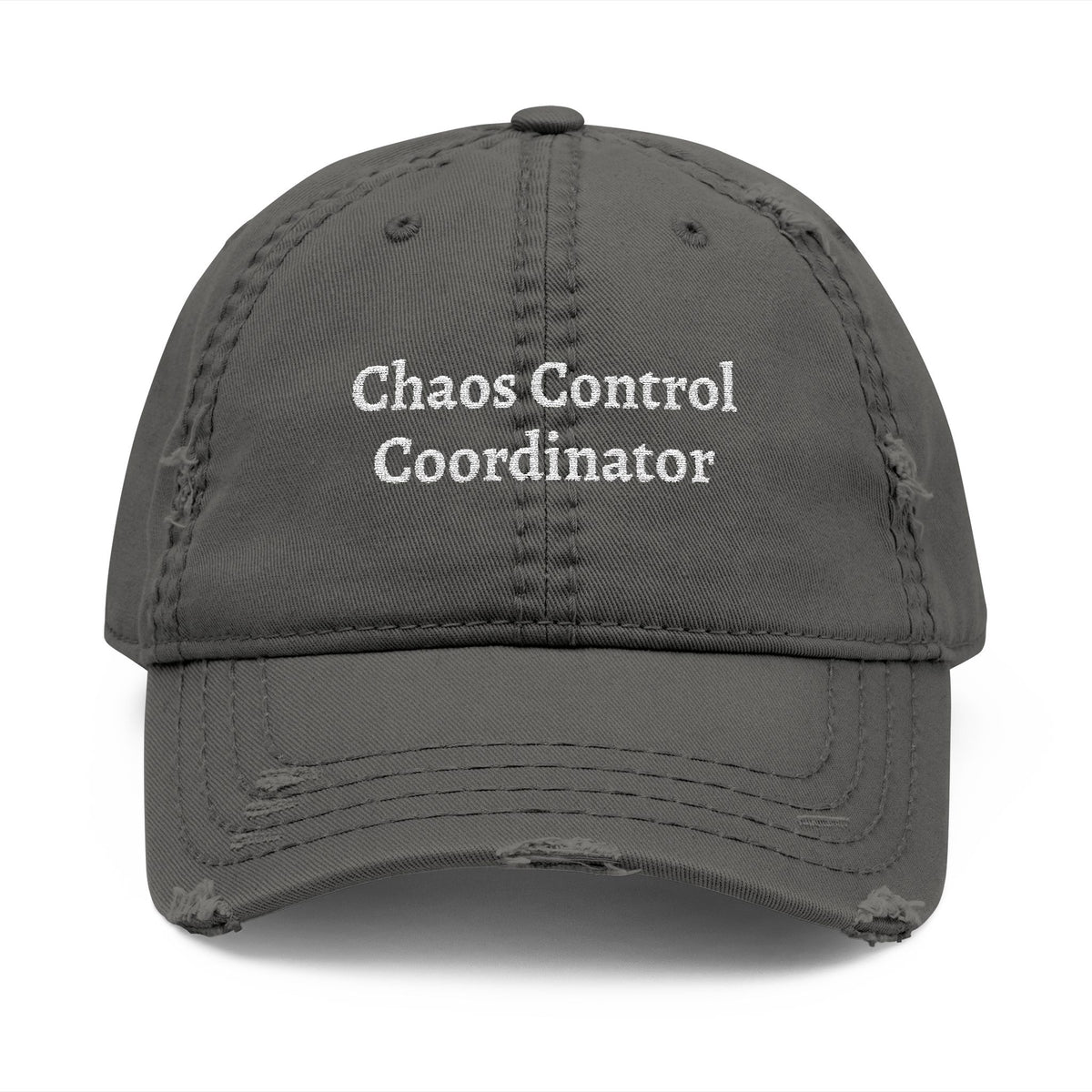 The "Chaos Control Coordinator" Distressed Dad Hat