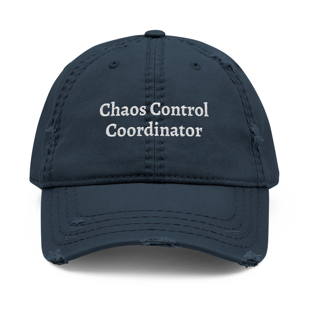 The "Chaos Control Coordinator" Distressed Dad Hat