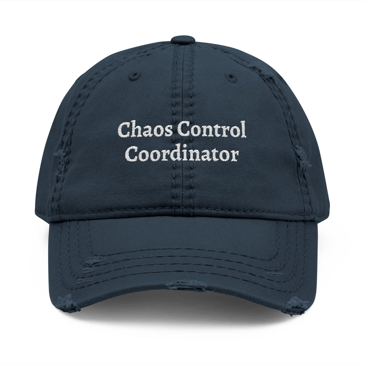 The "Chaos Control Coordinator" Distressed Dad Hat