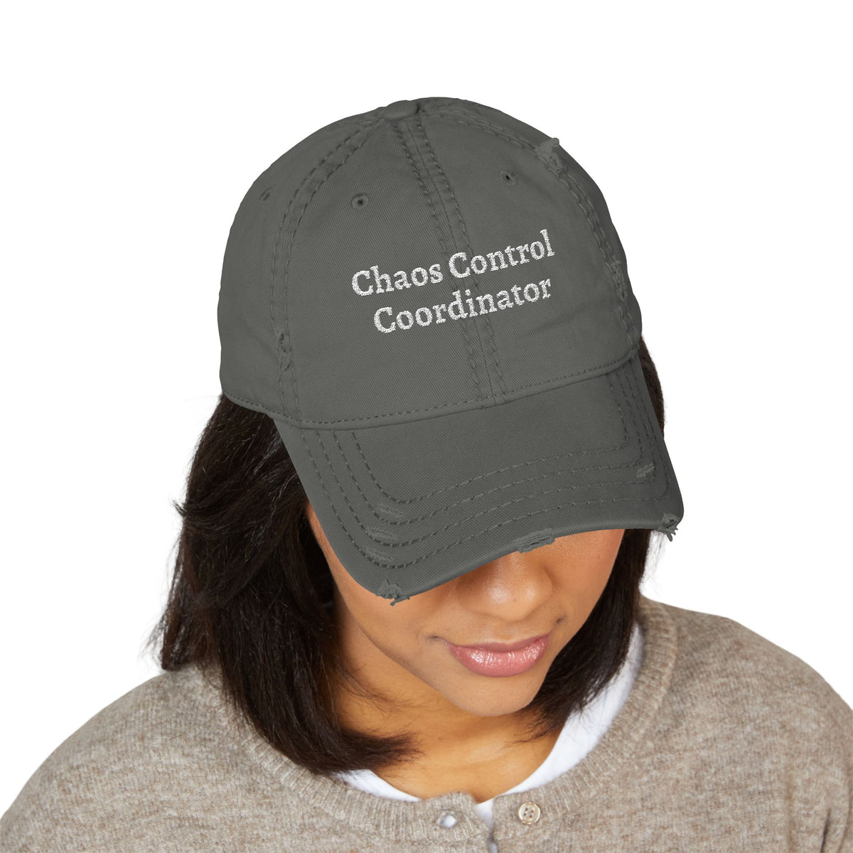 The "Chaos Control Coordinator" Distressed Dad Hat